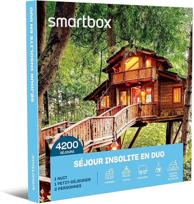 Smartbox Séjour Insolite 2 jours d’évasion à deux